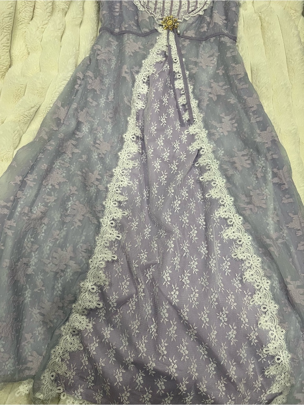 LaceMade Monet's Irises Regency Dress (0XL/US 10) - Picture 3 of 7